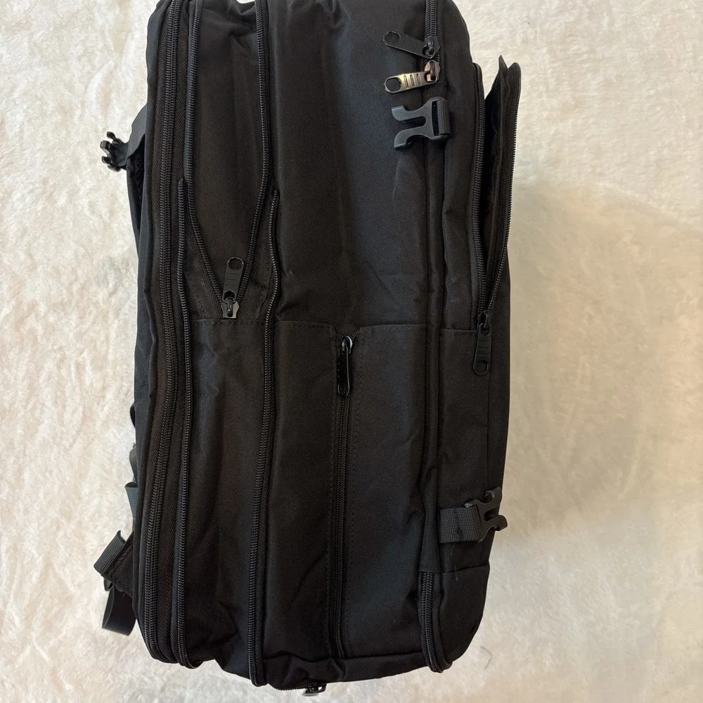 Gieury Expandable Carry On Backpack, Multiple Pouches, Laptop, Large Center.